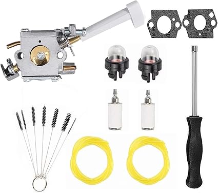 Amazon Com Podoy Ry08420a Carburetor Bp42 Compatible With Ryobi Backpack 308054079 Ry08420 Blower Fuel Line Adjustment Tool Kit 530069247 308054093 Carburetor Repower Kit Garden Outdoor