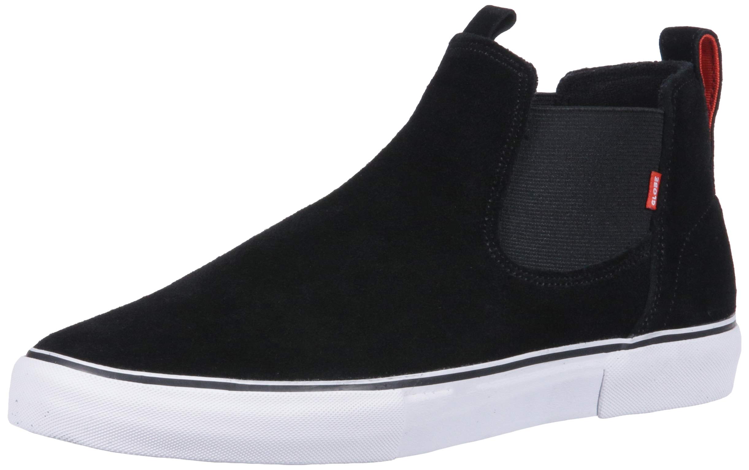 Globe Men's Dover Skate Shoe, Black/White/TF, 13 M US