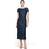 JS Collections Womens Fallon Tea Length Cocktail
