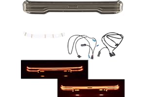 Advanblack LED Brake/Turn/Running Lamp Wrap-around Tour Pack Light Bar Fit for 2014+ 2023 2024 2025 Harley/Davidson King Tour Pak Chopped Touring Pack (Smoked Lens)