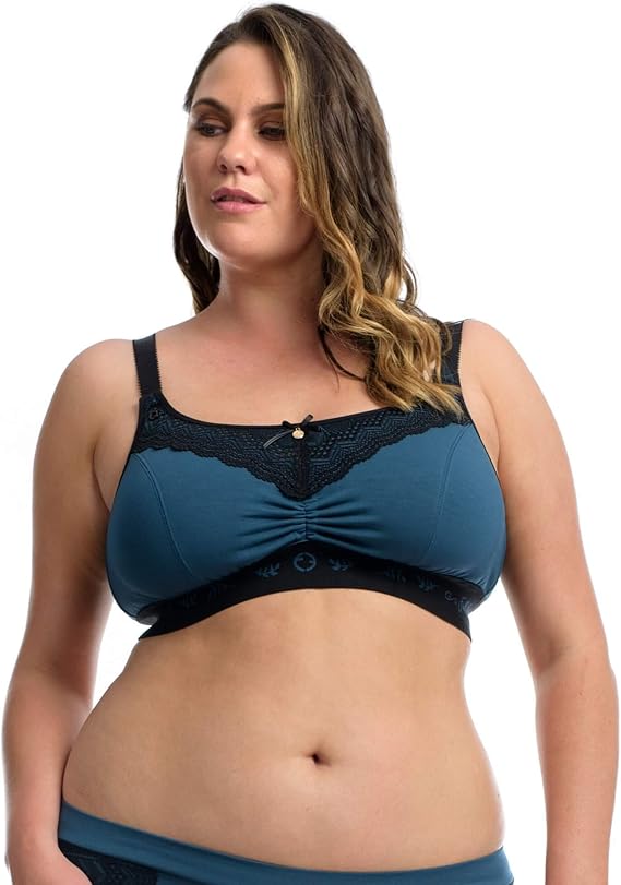 The Lounge Bra Women's Full Bust Wirefree Comfort Bra for Loungewear