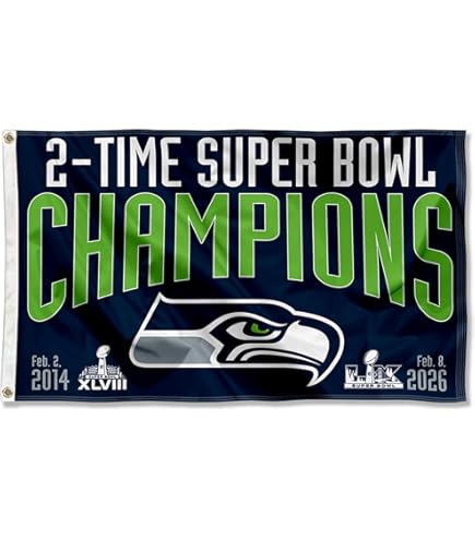 Amazon.com : WinCraft Seattle Seahawks Super Bowl LX Single-Sided