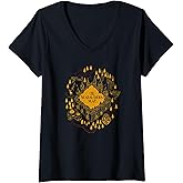 Womens Harry Potter The Marauder's Map Hogwarts Logo V-Neck T-Shirt Small