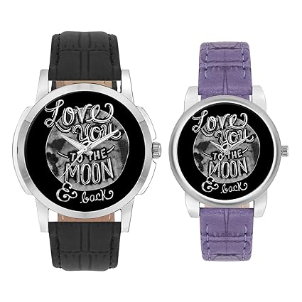 Gifts for Couple, Multicolor Dial Wrist Watch for Men and Women