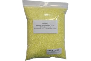TIGER-SUL Sulfur - Sulphur Pellets 99.5% Prepared by Let's Grow Garden Supply (5 LB)