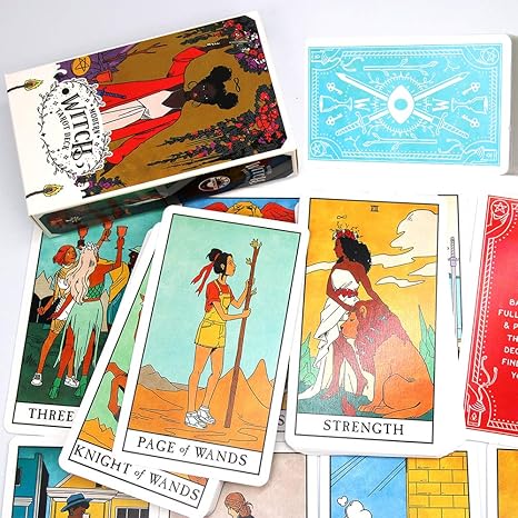 Amazon Co Jp 78 モダンウィッチタロット英語版電子ガイドカード占い読書友達家族パーティーゲーム ホーム キッチン