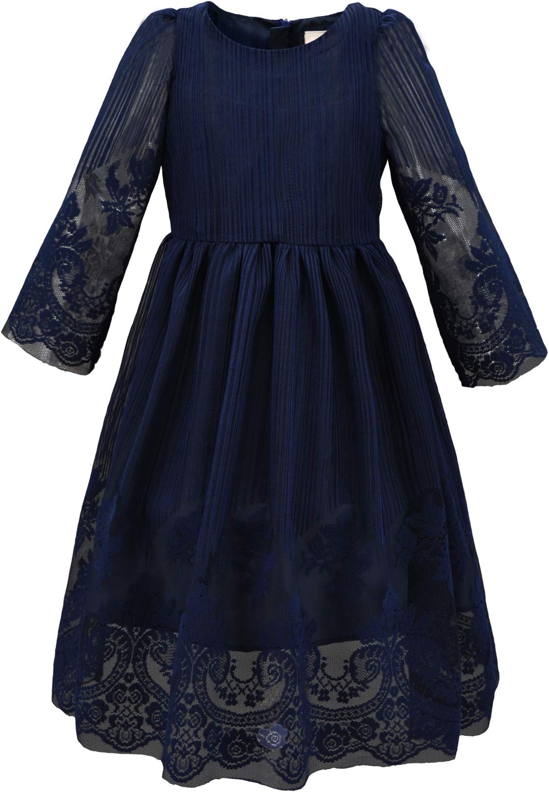 Girls  Vintage Embroidered Tulle Lace Flower Special Occasion Wedding Party  Dress
