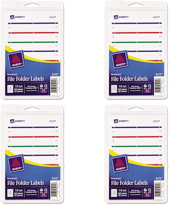 Avery Print or Write File Folder Labels for Laser and Inkjet Printers