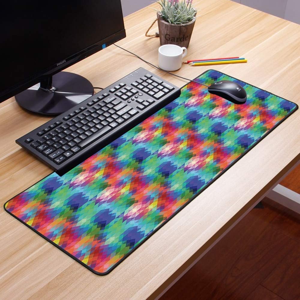 Gaming Mouse Pad with,Geometric,Abstract Gradient Amazon.co.uk