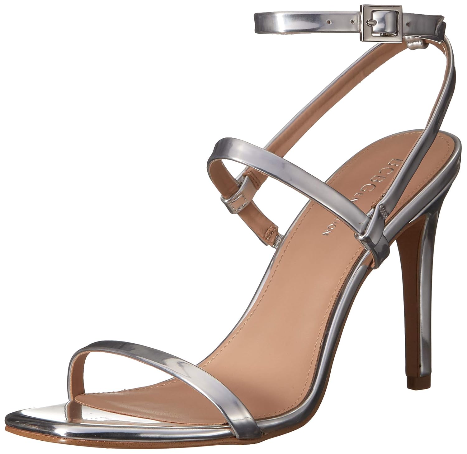 bcbg silver heels