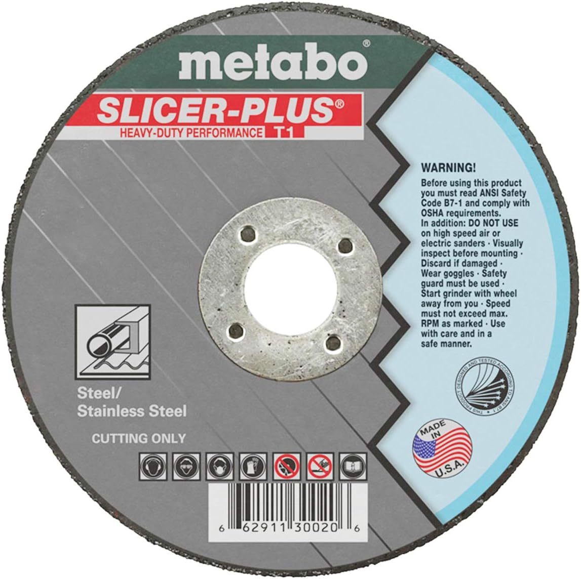 50pk Metabo 6 x .045 x 7//8-Inch A60TX Type 1 Slicer Plus Cutting Wheel