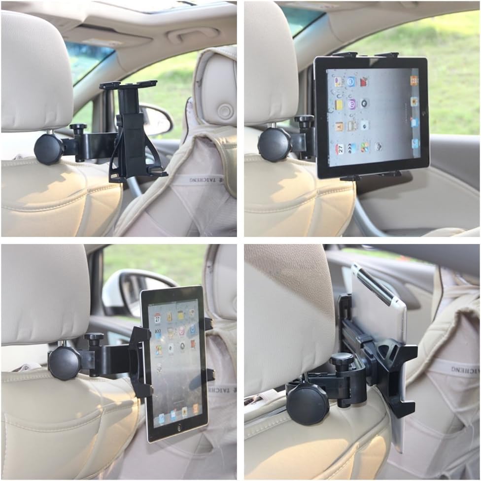 Amazon Hanano 後部座席 タブレット ホルダー 7 12インチ対応 ブラック オーディオ用車載ホルダー 車 バイク