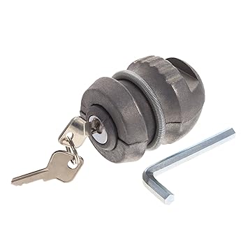 Smartfox Anhänger Diebstahlschutz Diebstahlsicherung Sicherheitsschloss für Anhängerkupplungen bis 5cm Durchmesser