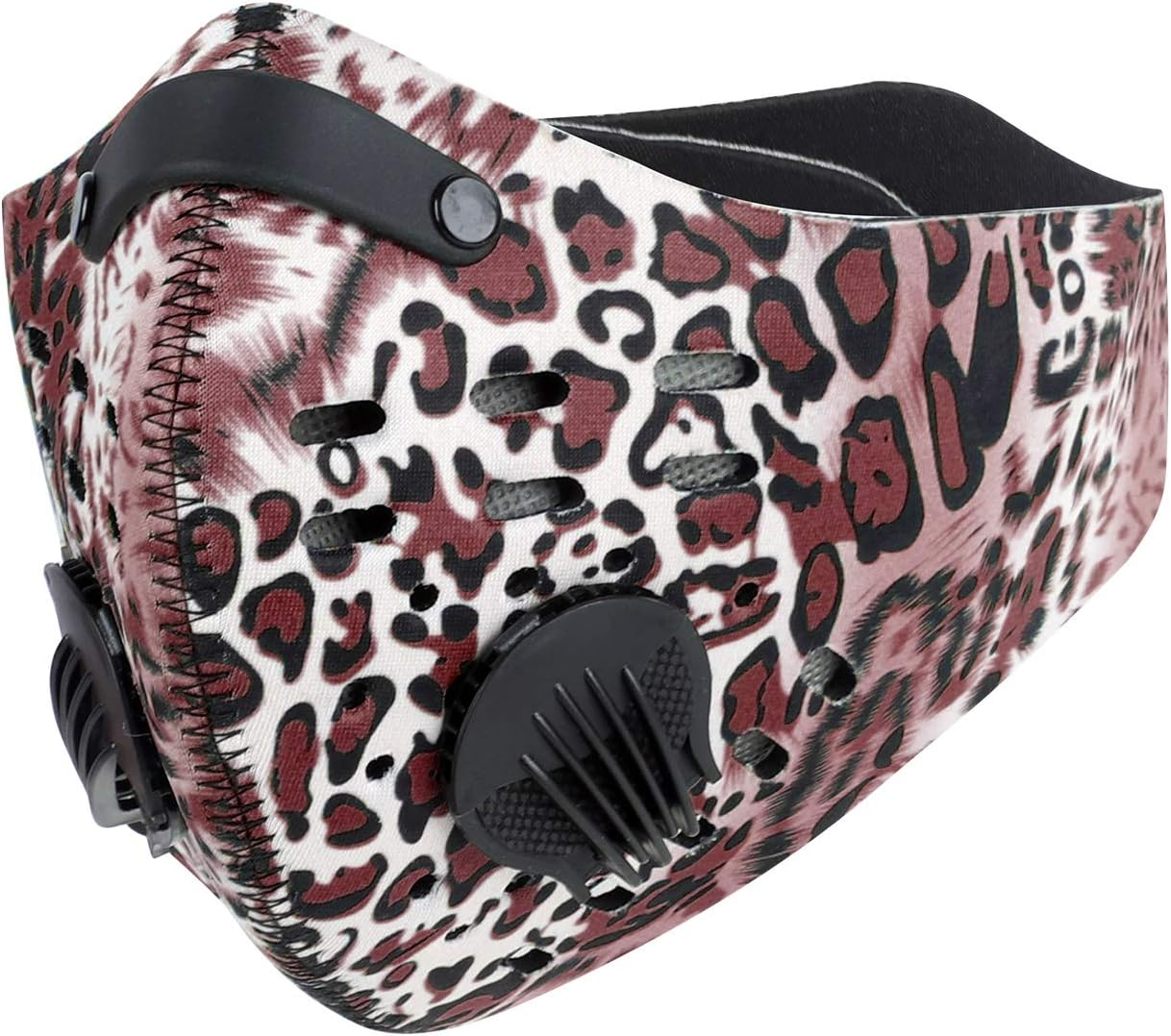 LuTuo Anti Pollution Sports Mask, Half Face Mask, Activated Carbon Air Filters, Air-soft Mask, Breathable, Adjustable Strap and Nose Clip, Maximum Pollution Filtration for Outdoor Sports