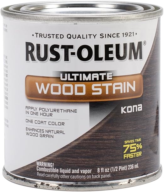 Rust Oleum 260367 Ultimate Wood Stain Half Pint Kona Household
