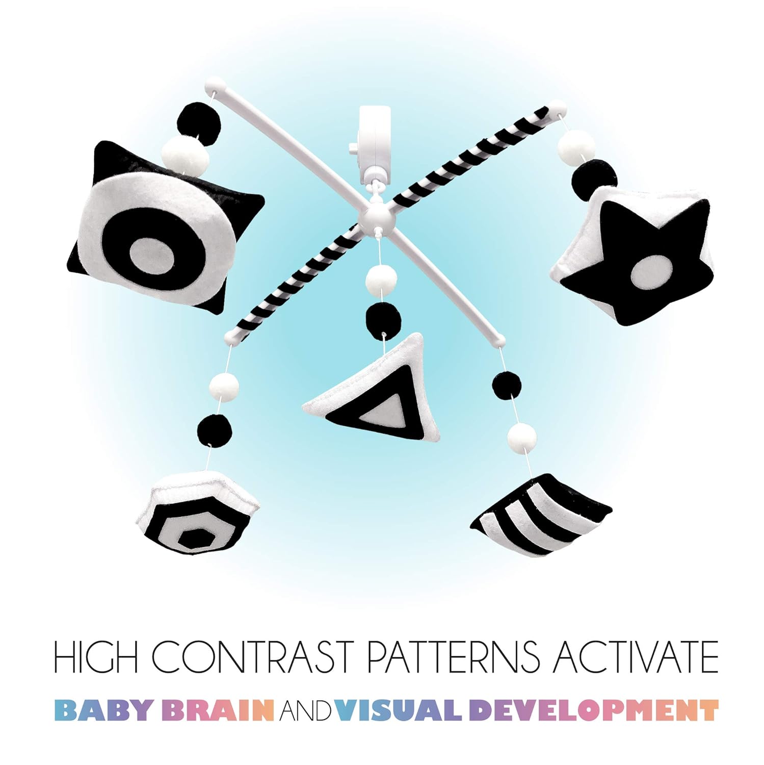 high contrast baby mobile