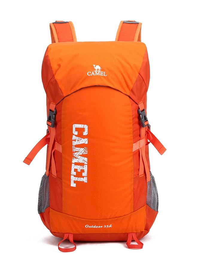 CAMEL CROWN 35L Lightweight Travel Hiking Backpack Water Resistant