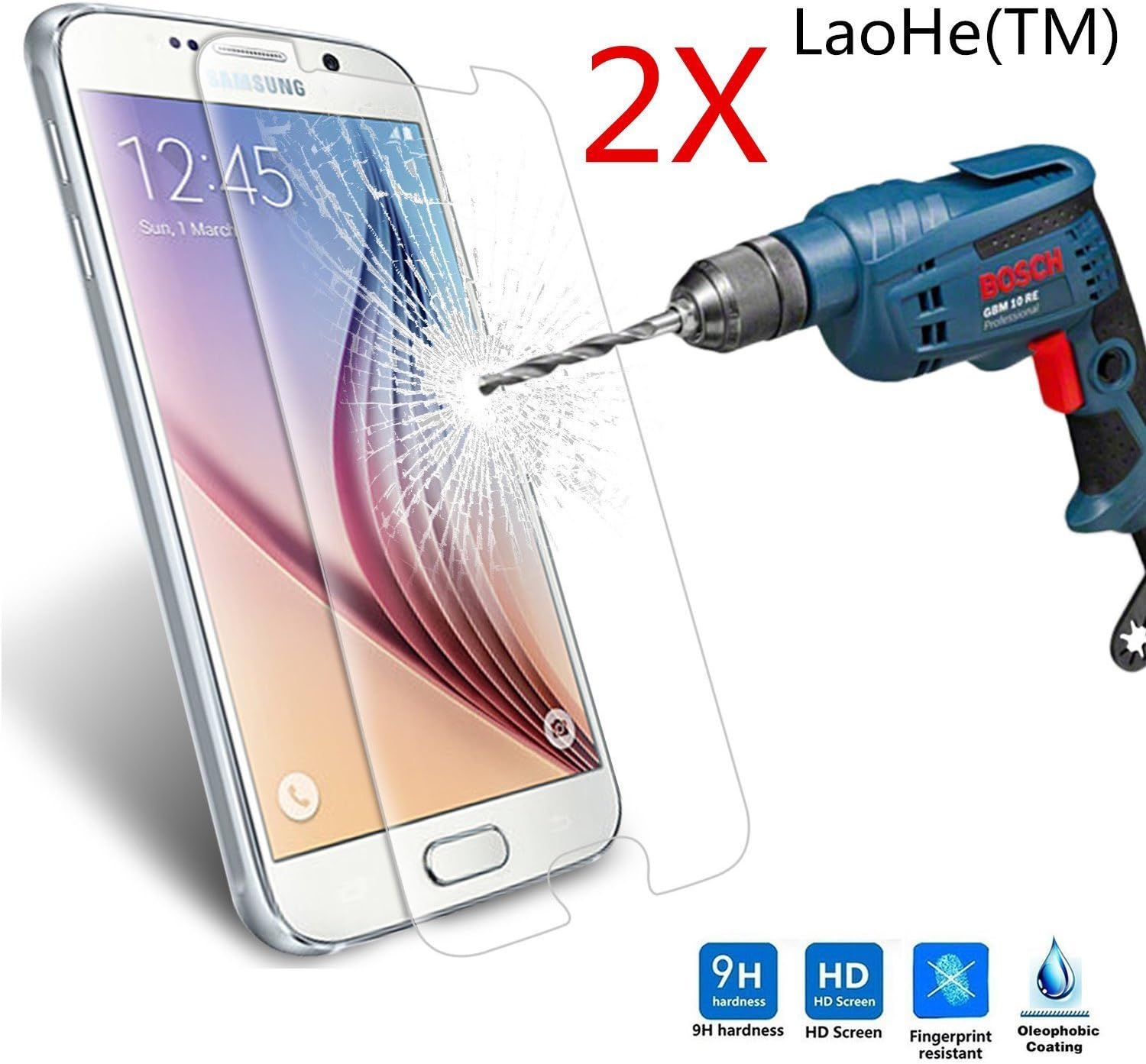 LaoHe Tempered Glass Screen Protector for Samsung Galaxy