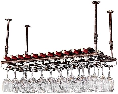 YZ-YUAN Gabinetes de Vino para Colgar al revés Portavasos Muebles