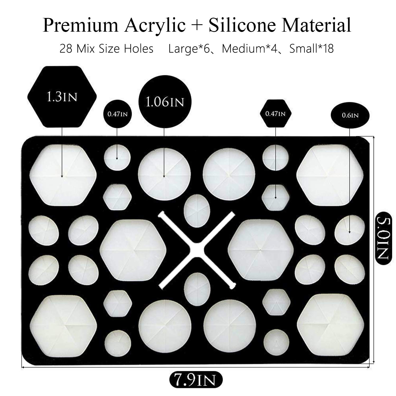 BEAKEY Makeup Brush Drying Rack & Makeup Brush Cleaner Egg, 28 Holes Makeup Brush Holder, Silicone Brush Cleaner - Black & Red: Beauty