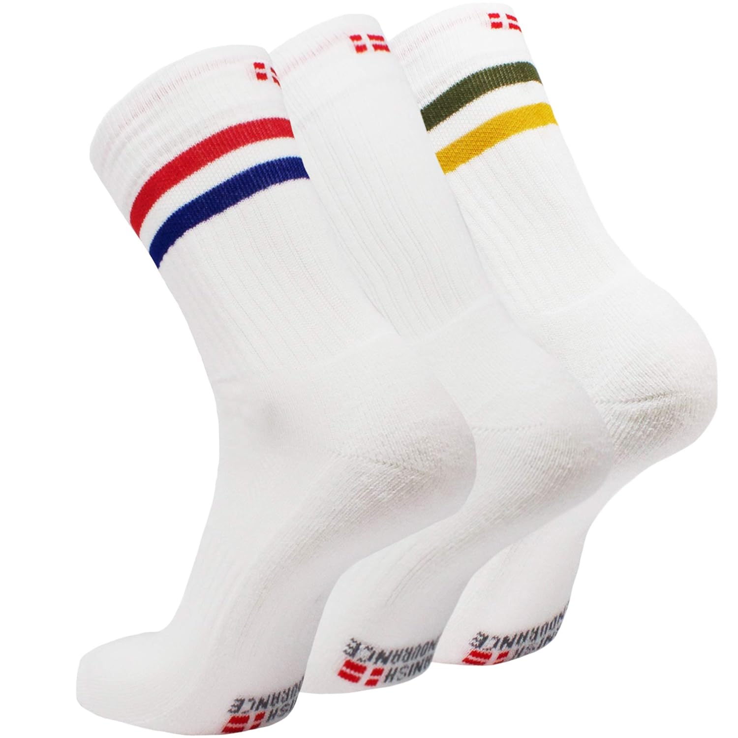I sports every day. Performance Light Crew Socks 3 pairs. White Socks with Tennis Rockets. Head Performance Crew.