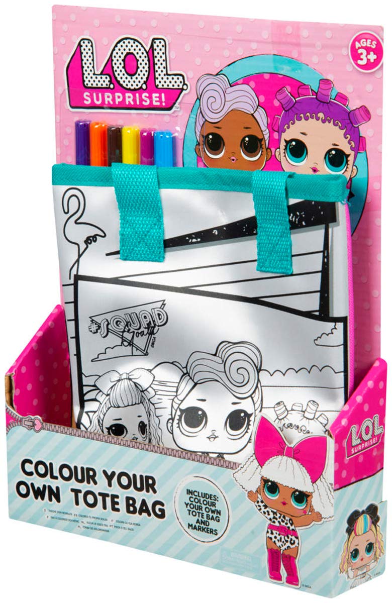 Cadeau Fille 5 6 7 8 9 10 Ans Anniversaire Kits Coloriage Enfant L O L Kit Loisir Creatif Enfant Fille Avec Sac A Decorer Et 6 Feutres Inclus Surprise Activite Creative Lol Surprise