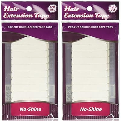 Walker Tape No Shine Bonding Double Sided, 4 cm x 0.8 cm, 120 Piece (2 Pack)