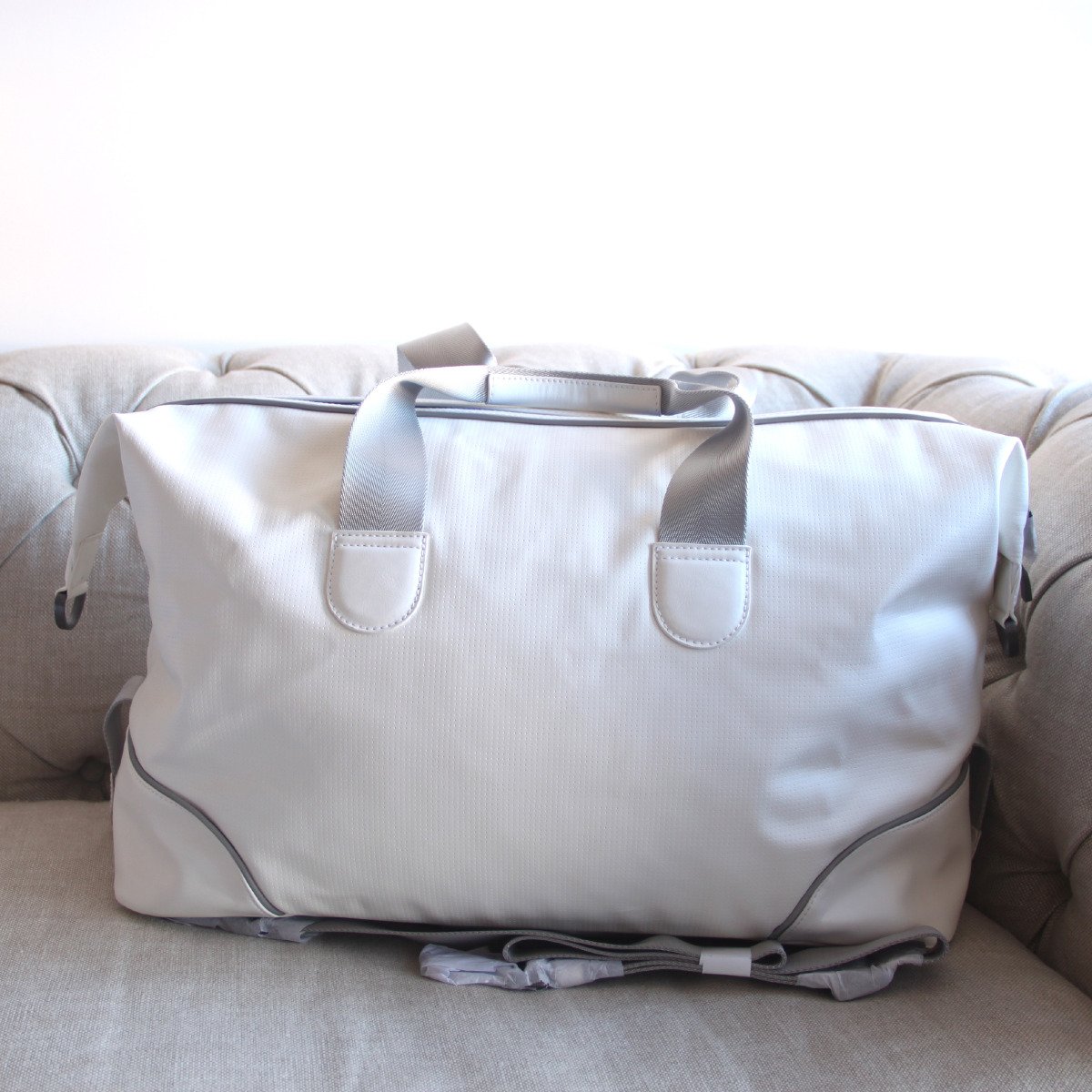 Galleon Hugo Boss Men's White Weekender Weekend Duffle Duffel Bag Large