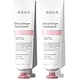Boka Fluoride Free Travel Size Toothpaste Nano Hydroxyapatite, Helps Remineralize, Appropriate for Sensitive Teeth, Whitening - for Adult, Kids Oral Care - Coco Ginger 1.3 Fl Oz 2Pk - US Manufactured