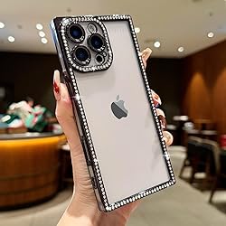 ROSEHUI Clear Glitter Phone Case for iPhone 16