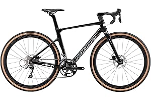 KABON Carbon Gravel Road Bike, T800 Carbon Fiber Frame Racing Bicycle with R8000 22 Speed Disc Brake 700cX40c Tires Bike for Adult