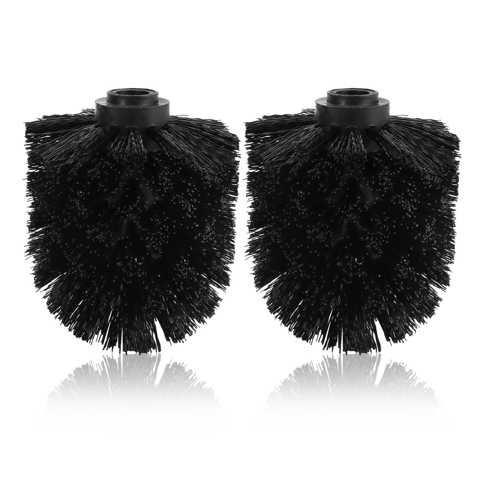 Photo 1 of 2PCS Toilet Bowl Brush Replacement Head, Toilet Brush Head Replacement with Durable Stiff Bristles, Cleaning Tool for Home Hotel Bathroom (Black)