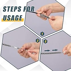 Gisafai 2 Pcs 1/2 in Wire Pulling Grip Mesh Cable