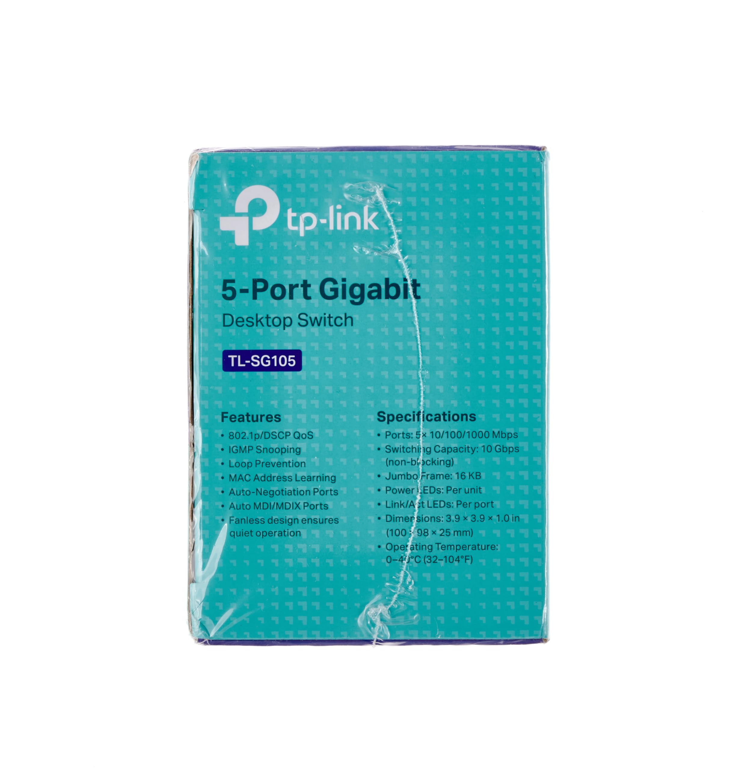 TP-Link TL-SG105, 5 Port Gigabit Unmanaged Ethernet Switch, Network Hub, Ethernet Splitter, Plug & Play, Fanless Metal Design, Shielded Ports, Traffic Optimization