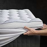 3 Inch Ultra-Fluffy Memory Foam Mattress Topper Cal King for Back Pain, Extra Soft Pillow Top Cal King Mattress Topper with 4X Support, Mattress Pad with Breathable Air Mesh Sides, 6-21'' Deep Pocket