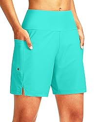 G Gradual Women's 7" Long Swim Board Shorts High