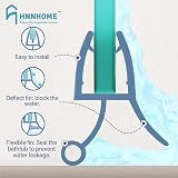 HNNHOME Rubber Plastic Shower Seal Strip 870mm for 4-6mm Glass Door Curved view 2