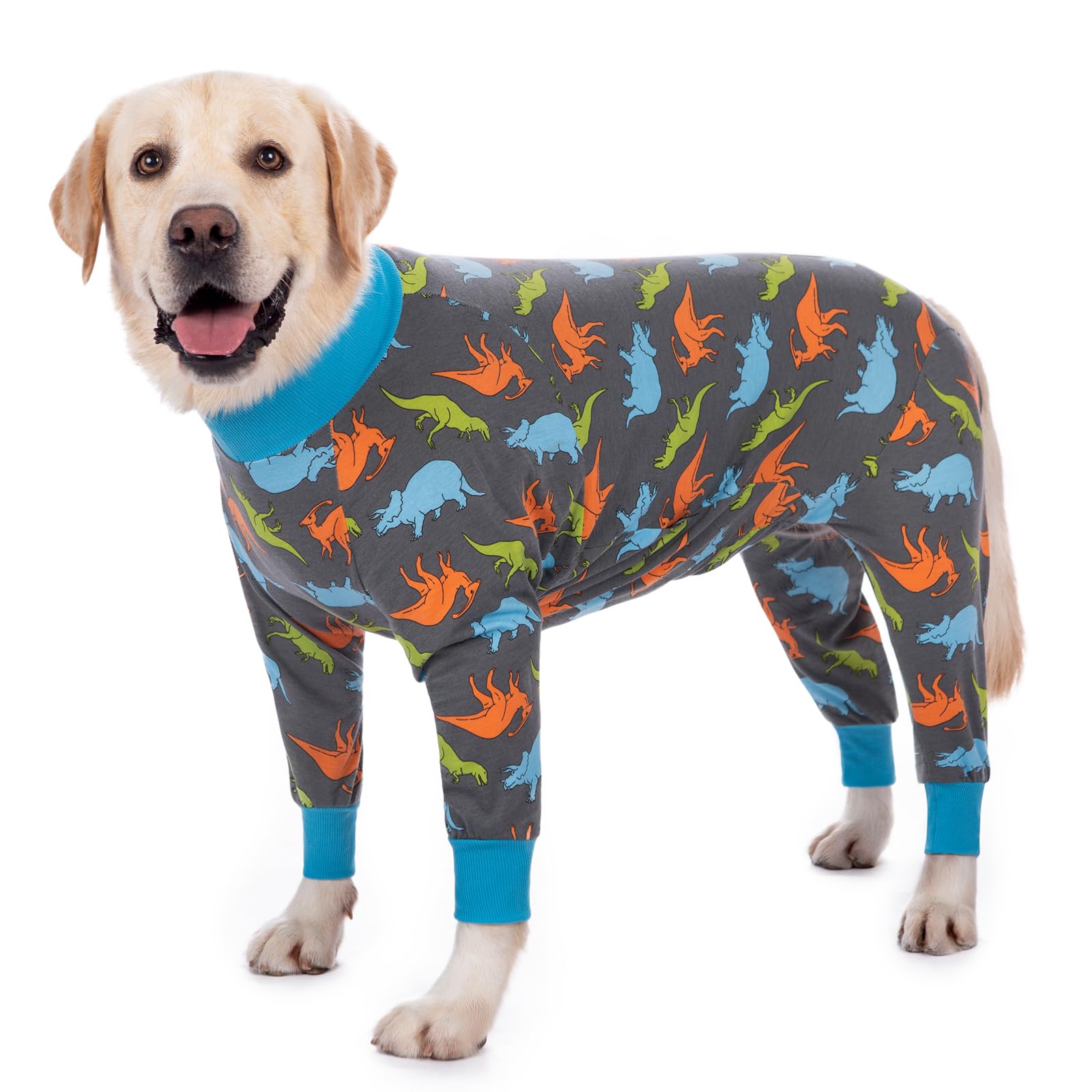 Photo 1 of Axcimond Dog Surgery Recovery Suit Onesies for Large Dogs Spayed Recovery Suit Cone Alternative After Surgery Abdominal Wounds Protector Dog Bodysuit for Medium Large Dogs Pajamas
