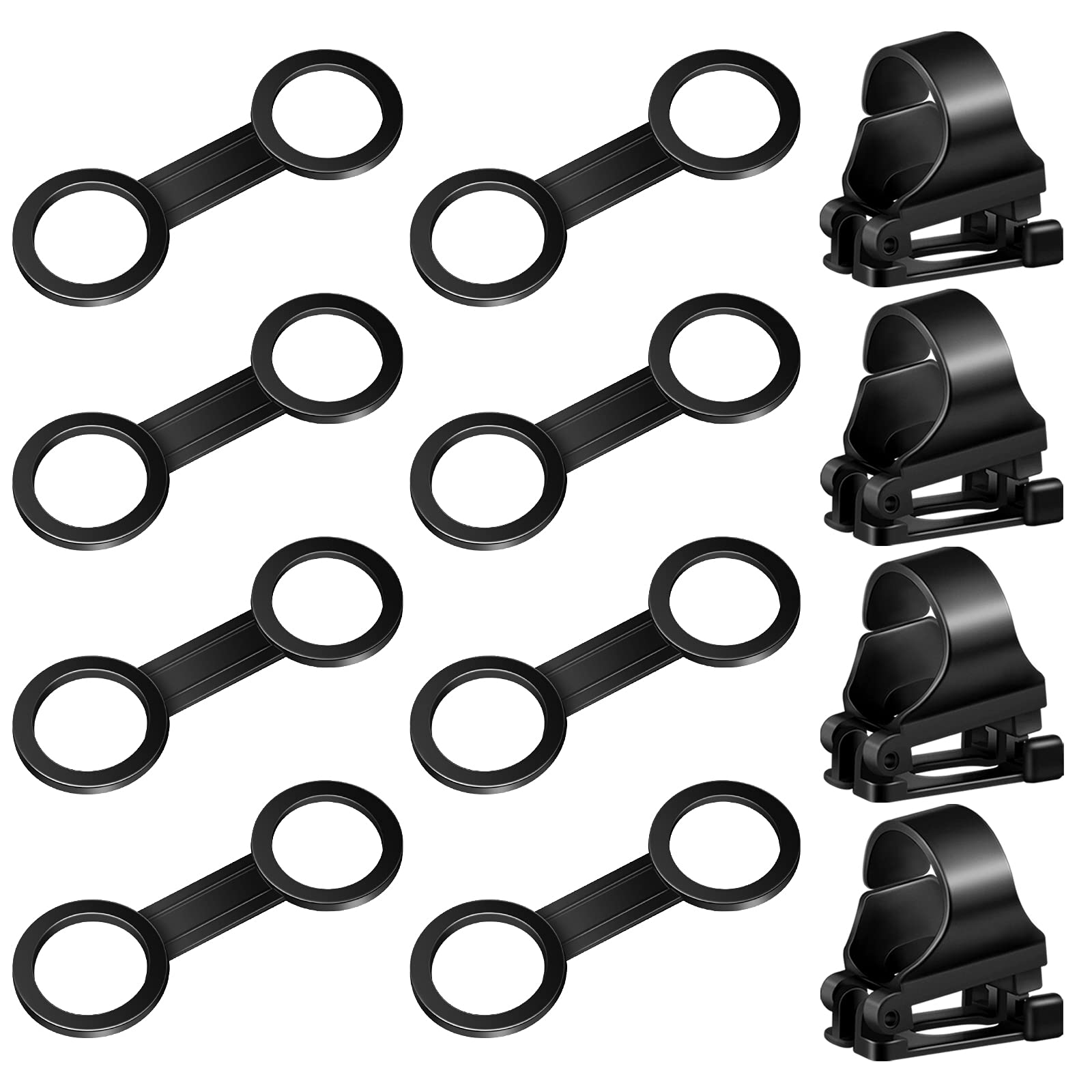 Photo 1 of Frienda 12 Pieces Scuba Dive Snorkel Clip Silicone Diving Snorkel Keeper Mask Strap Holder Retainer Quick Release Scuba Plastic Clip Tube Holder Equipment Attachment Gear Spare Part Accessories