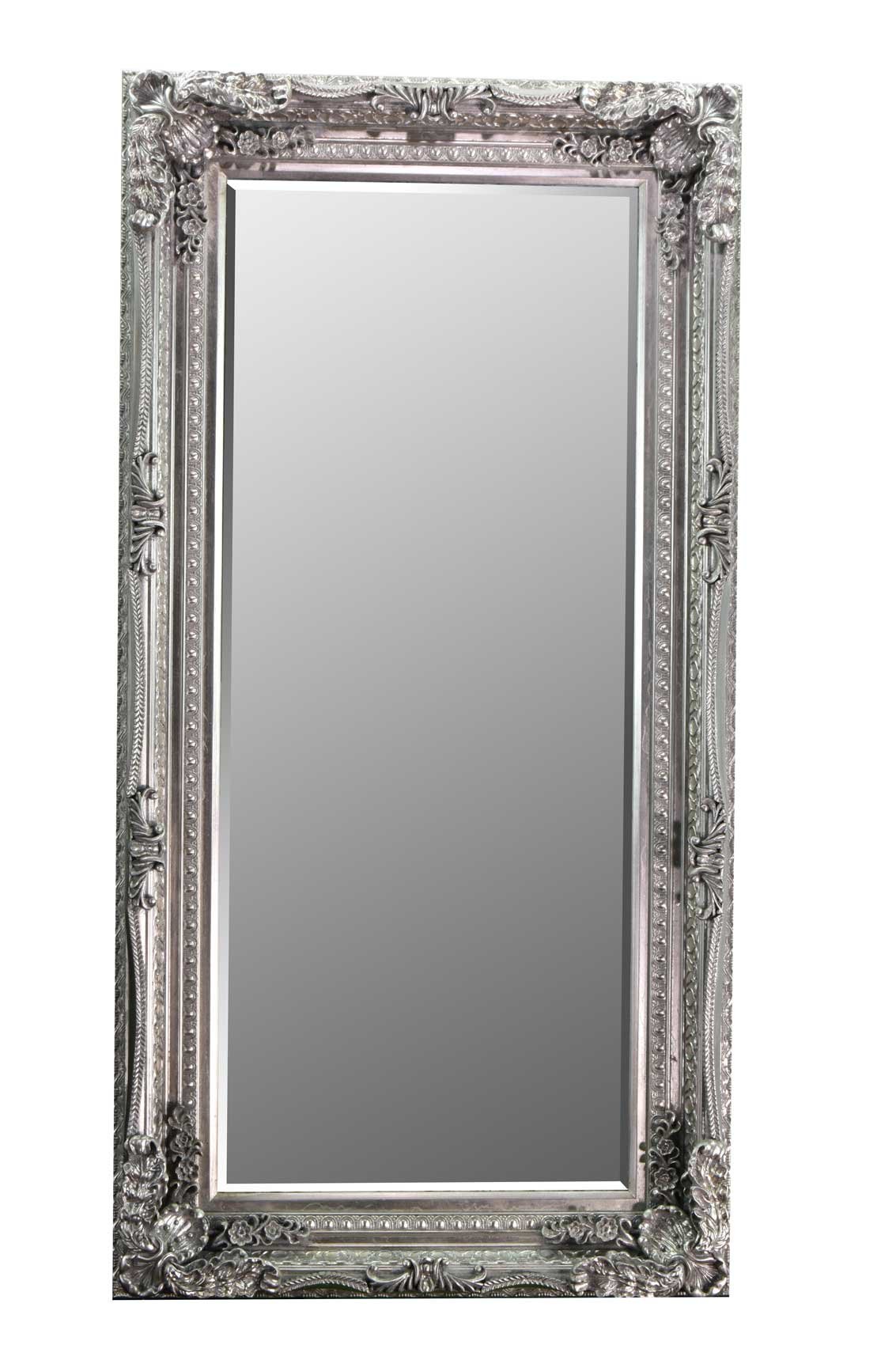 Barcelona Trading GL148 Carved Louis Leaner Mirror Colour: Silver , 180x95x11 cm