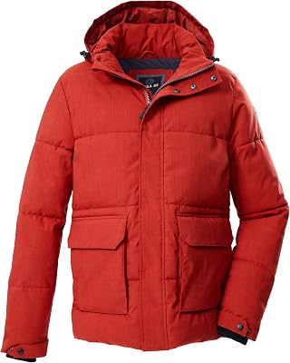 Uomo Giacca trapuntata/funzionale in piuma d'oca con cappuccio senza zip GW 26 MN QLTD JCKT, feuerrot, XL, 43518-000