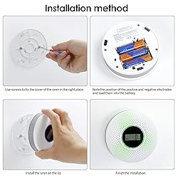 JuzhiAnn Combination Smoke Carbon Monoxide Alarm