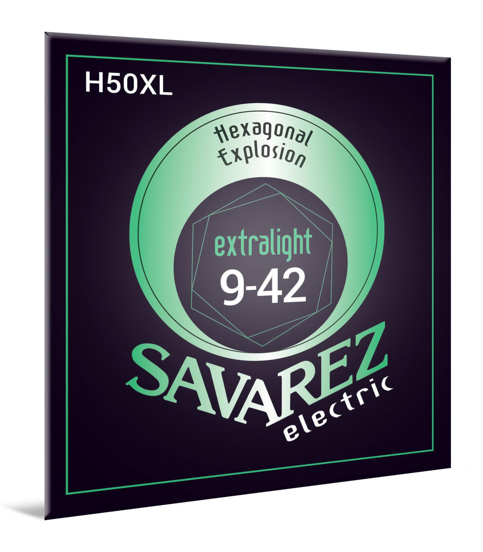 Savarez H50XL Strings for Electric Guitar Hexagonal Explosion Nickel Set Extra Light .009-.042 — image 1