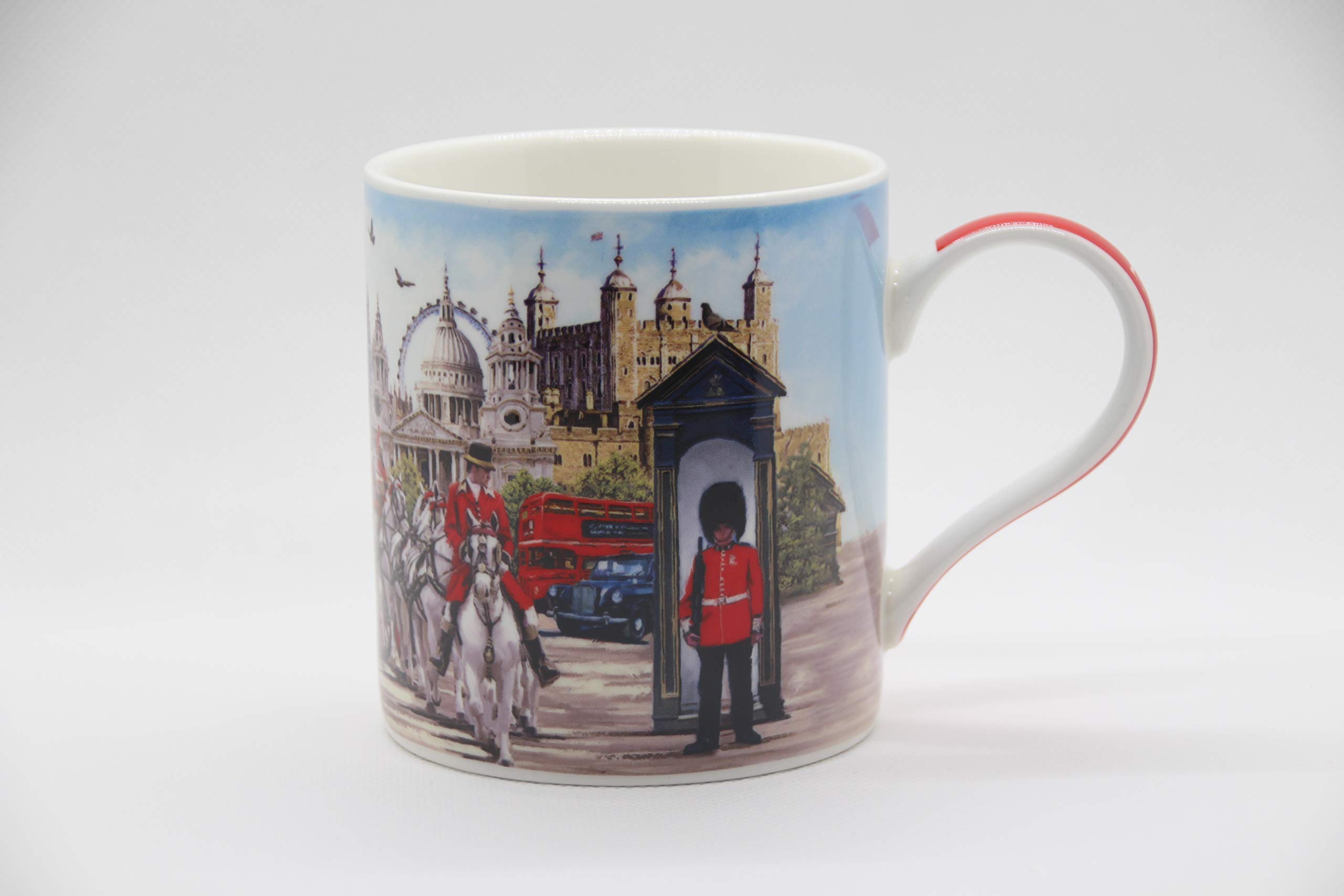 The Leonardo Collection London Collage Mug for Hot Drinks | Fine China Printed Coffee Cups for Kitchen & Home | Reusable Tea and Coffee Mugs for Every Occasion & All Type of Drinks