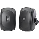 Amazon.com: Yamaha NS-AW190BL 2-Way Indoor/Outdoor Speakers (Pair ...