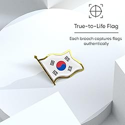 South Korea Flag Lapel Pin - Enamel Metal National