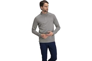 Three Sixty Six Golf Half Zip Pullover Men - Fleece Sweater Jacket - Mens Dry Fit Golf Shirts