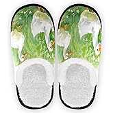 Visesunny Modern Cute Funny House Slippers for Women Men - Unisex Indoor Outdoor