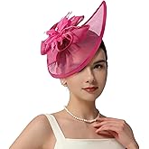 2025 Kentucky-Derby Fascinators Hats for Women Tea Party Hats Headwear Hair Clip for Wedding Church