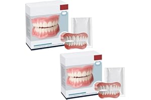 MANUTOX Multifunctional Silicone Denture Set, Silicone Reline Denture Set, 𝐒ilicone Full 𝐃enture 𝐒et, Moldable 𝐃entures, Ayyecoeeye Teeth Premium Dentures (2)